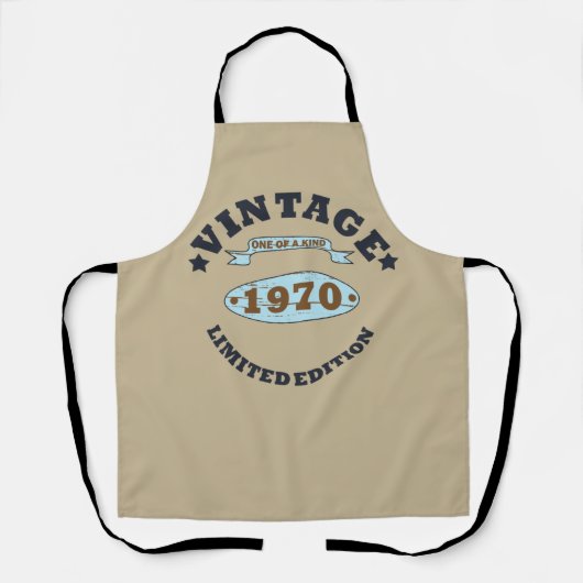 Geboren in 1970 op verjaardag schort (Voorkant)