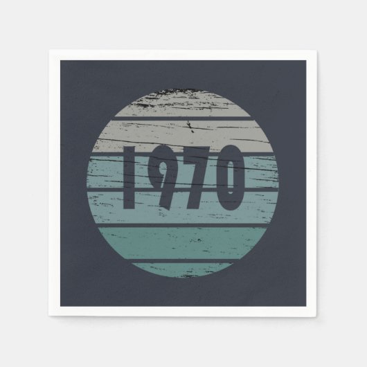 Geboren in 1970 op verjaardag servet (Voorkant)