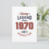 Geboren in 1970 RSVP kaartje (Staand voorkant)