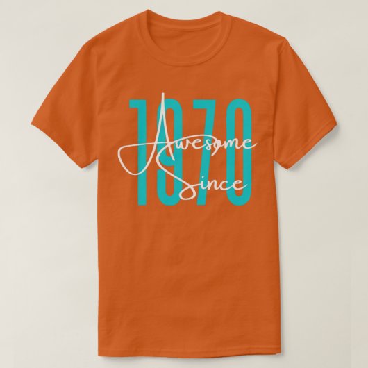 Geboren in 1970 t-shirt (Design voorkant)