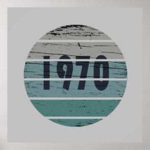 geboren in 1970  verjaardag poster