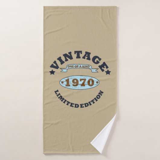 Geboren in 1970  verjaardagscadeau badhanddoek (Badhanddoek)