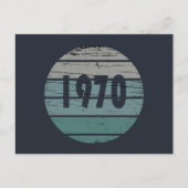 Geboren in 1970  verjaardagscadeau feestdagenkaart (Voorkant)