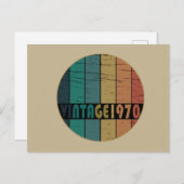 Geboren in 1970 verjaardagscadeau feestdagenkaart (Voorkant / Achterkant)