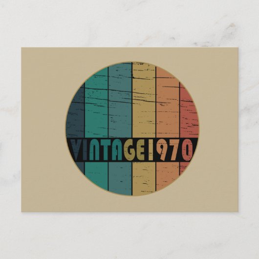 Geboren in 1970  verjaardagscadeau feestdagenkaart (Voorkant)