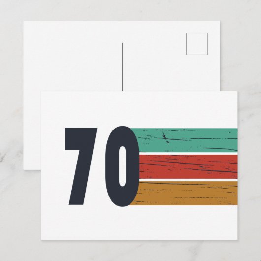 Geboren in 1970  verjaardagscadeau feestdagenkaart (Voorkant / Achterkant)