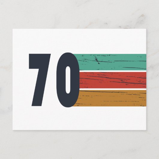 Geboren in 1970 verjaardagscadeau feestdagenkaart (Voorkant)