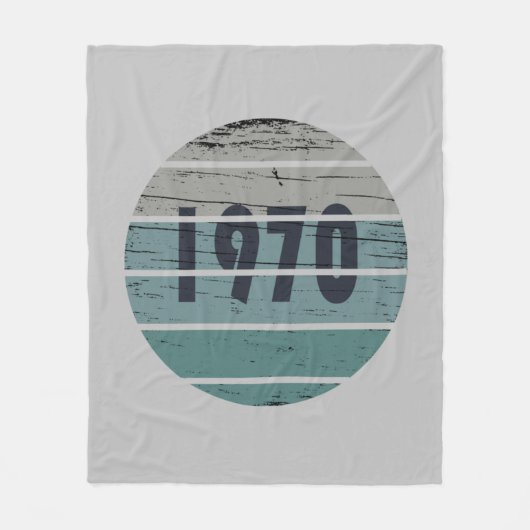 Geboren in 1970  verjaardagscadeau fleece deken (Voorkant)