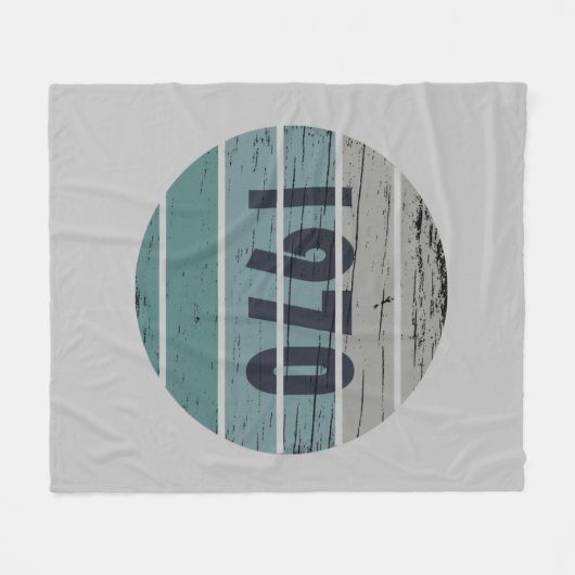 Geboren in 1970  verjaardagscadeau fleece deken (Voorkant (Horizontaal))