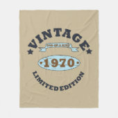 Geboren in 1970  verjaardagscadeau fleece deken (Voorkant)