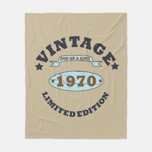 Geboren in 1970  verjaardagscadeau fleece deken (Voorkant)