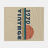 Geboren in 1970  verjaardagscadeau fleece deken (Voorkant (Horizontaal))