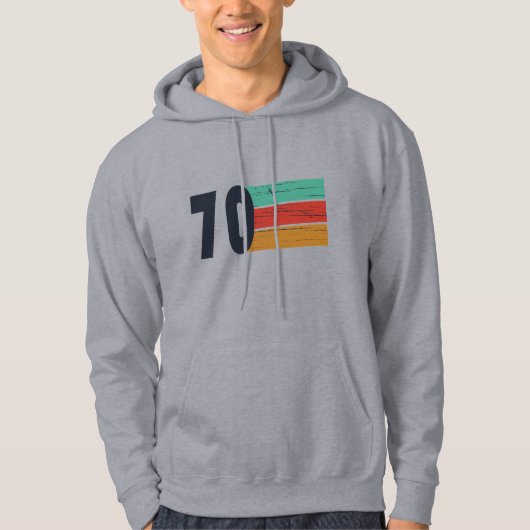 Geboren in 1970  verjaardagscadeau hoodie (Voorkant)