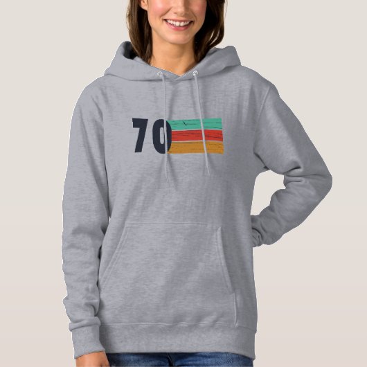 Geboren in 1970  verjaardagscadeau hoodie (Voorkant)