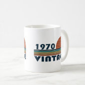 Geboren in 1970  verjaardagscadeau koffiemok (Voorkant rechts)