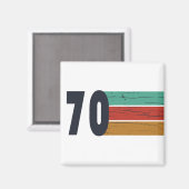 Geboren in 1970 verjaardagscadeau magneet (Voorkant / Achterkant)