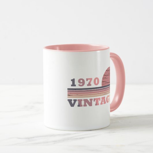 Geboren in 1970  verjaardagscadeau mok (Voorkant rechts)