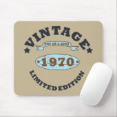 Geboren in 1970  verjaardagscadeau muismat (Met muis)