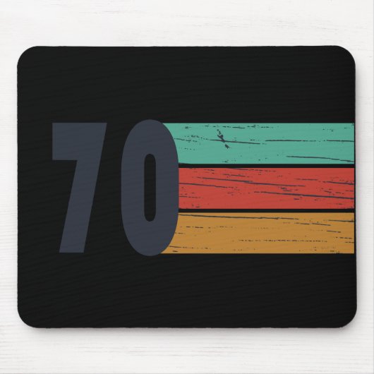 Geboren in 1970  verjaardagscadeau muismat (Voorkant)