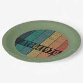 Geboren in 1970 verjaardagscadeau papieren bordje (Gekanteld)