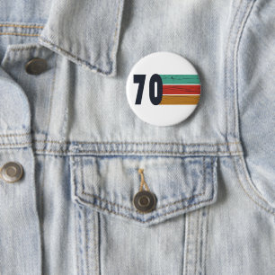 Geboren in 1970 verjaardagscadeau ronde button 5,7 cm