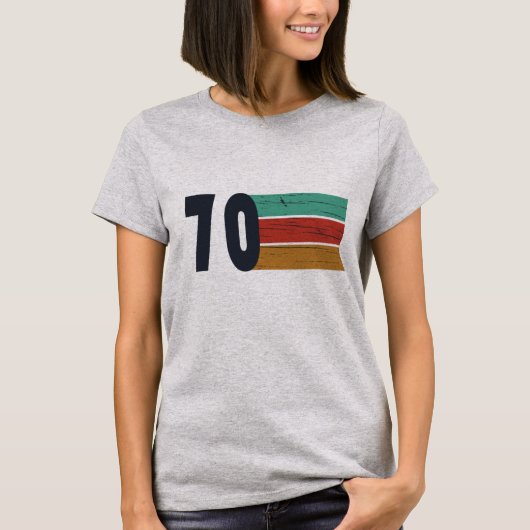 Geboren in 1970  verjaardagscadeau t-shirt (Voorkant)