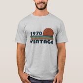 Geboren in 1970 verjaardagscadeau t-shirt (Voorkant)