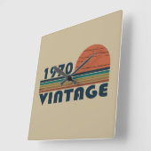 Geboren in 1970 verjaardagscadeau vierkante klok (Hoek)