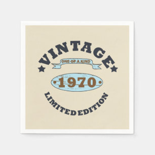 Geboren in 1970 verjaardagsfeestje servet
