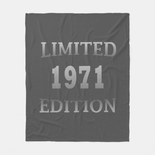 Geboren in 1971 53e verjaardag fleece deken (Voorkant)