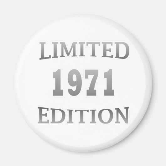 Geboren in 1971 53e verjaardag magneet (Voorkant)