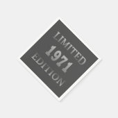 Geboren in 1971 elegant verjaardagsfeestje servet (Hoek)