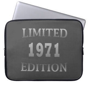 Geboren in 1971 elegante moderne verjaardagscadeau laptop sleeve