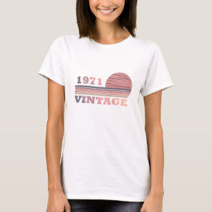 Geboren in 1971 elegante moderne vintage verjaarda t-shirt