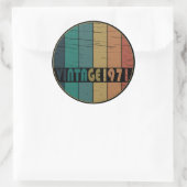 Geboren in 1971 op  leeftijd ronde sticker (Tas)