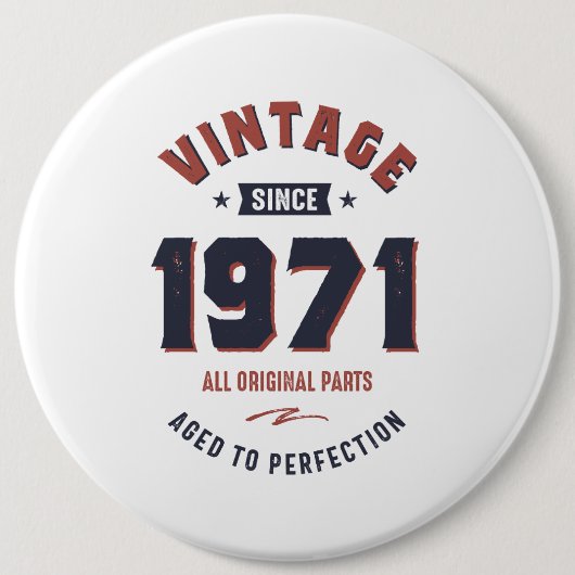 Geboren in 1971. ronde button 6,0 cm (Voorkant)