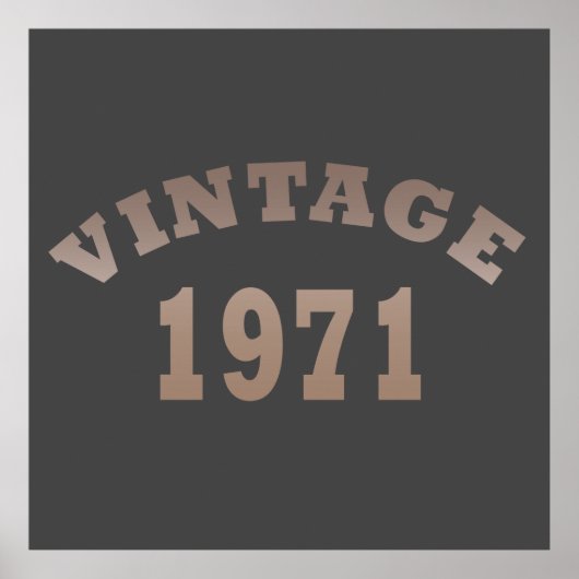 geboren in 1971 verjaardag poster (Voorkant)