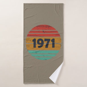 Geboren in 1971 verjaardagscadeau badhanddoek