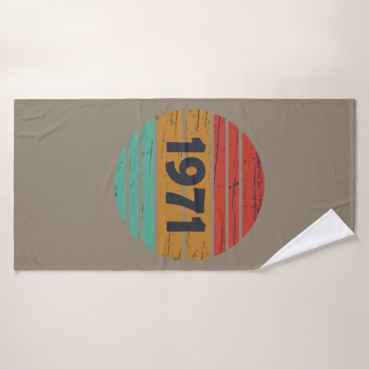 Geboren in 1971  verjaardagscadeau badhanddoek (Badhanddoek)