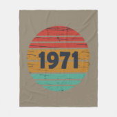 Geboren in 1971  verjaardagscadeau fleece deken (Voorkant)