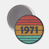 Geboren in 1971  verjaardagscadeau magneet (Voorkant / Achterkant)