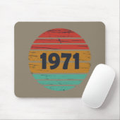 Geboren in 1971  verjaardagscadeau muismat (Met muis)