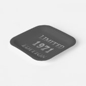 Geboren in 1971 verjaardagscadeau papieren bordje (Gebogen)