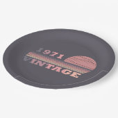 Geboren in 1971  verjaardagscadeau papieren bordje (Gekanteld)