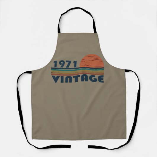 Geboren in 1971 verjaardagscadeau schort (Voorkant)