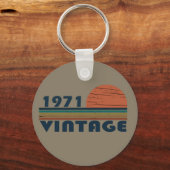 Geboren in 1971  verjaardagscadeau sleutelhanger (Voorkant)