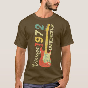 Geboren in 1972-Acustic Electric Bass Guitar Music T-shirt