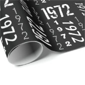 Geboren in 1972, Birthday Year Wrapping Paper Cadeaupapier (Rol Hoek)