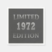 Geboren in 1972 Elegant verjaardagsfeestje Servet (Voorkant)