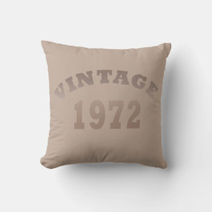 Geboren in 1972 elegante moderne vintage verjaarda kussen